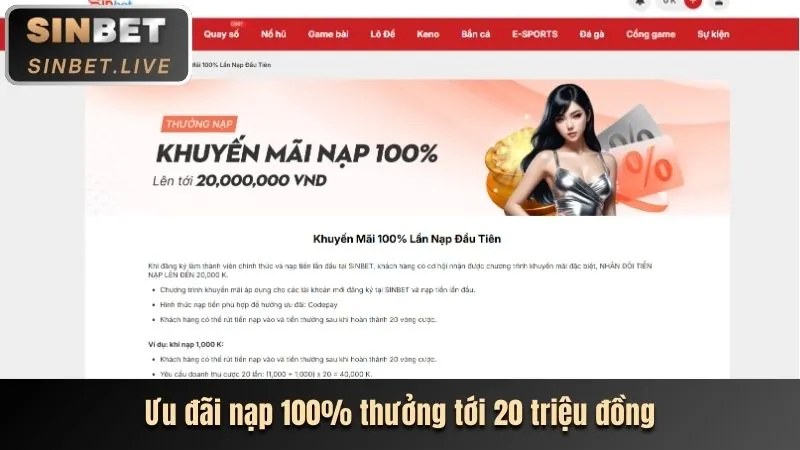 Các bước nạp tiền vào tài khoản Vin678